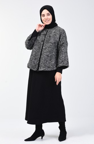 Ensemble Deux Pieces Veste Robe 4448-01 Noir 4448-01