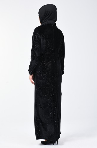 Velvet Silvery Dress 81781-01 Black 81781-01