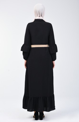 Black İslamitische Jurk 5667-01