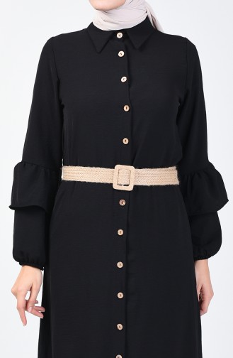 Black İslamitische Jurk 5667-01