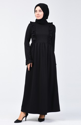 Robe à Froufrous1424-06 Noir 1424-06