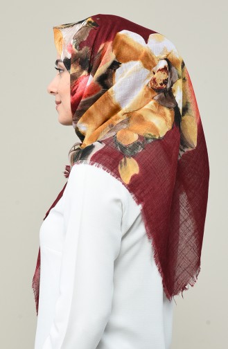 Patterned Scarf Bordeaux 2463-05