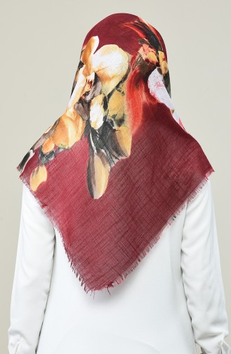 Patterned Scarf Bordeaux 2463-05