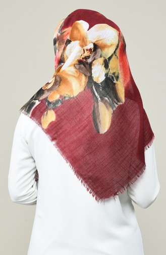 Patterned Scarf Bordeaux 2463-05