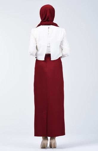 Claret Red Skirt 2114-02