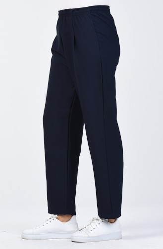 Elastic waist Pants 5272-07 Navy Blue 5272-07
