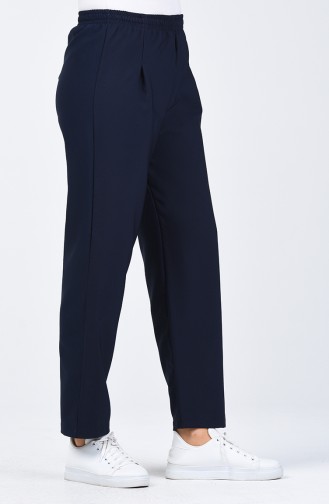 Elastic waist Pants 5272-07 Navy Blue 5272-07