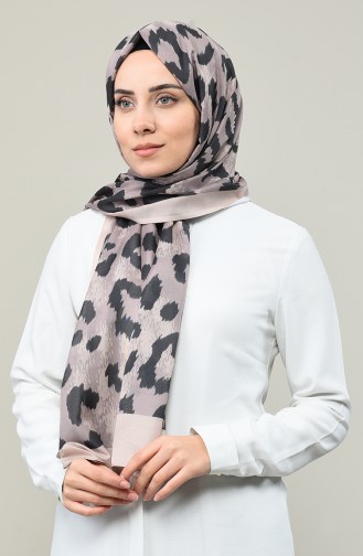 Patterned Cotton Shawl Beige 95330-03