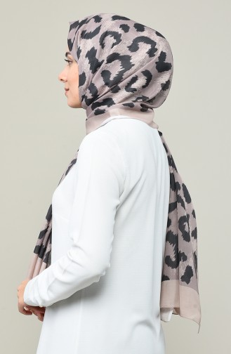 Patterned Cotton Shawl Beige 95330-03