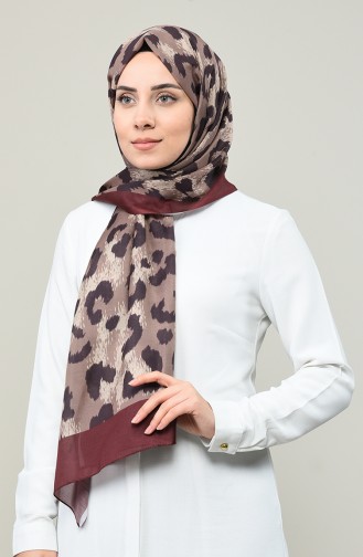 Patterned Cotton Shawl Brown 95330-05