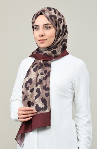 Patterned Cotton Shawl Brown 95330-05