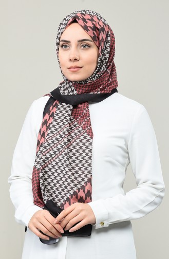 Patterned Cotton Shawl Dark Gray Dark Powder 95331-05