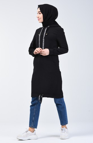 Hooded Sports Tunic 1405-01 Black 1405-01