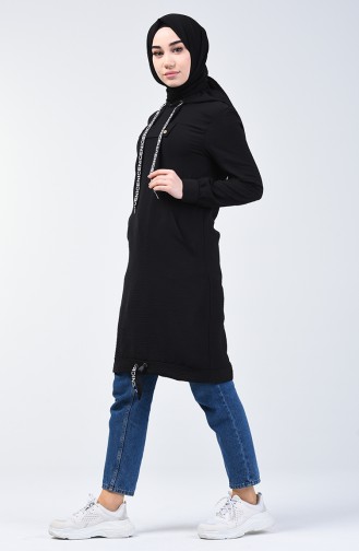 Hooded Sports Tunic 1405-01 Black 1405-01