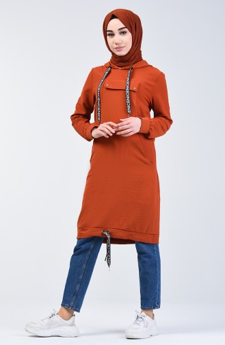 Hooded Sports Tunic 1405-05 Brick Red 1405-05