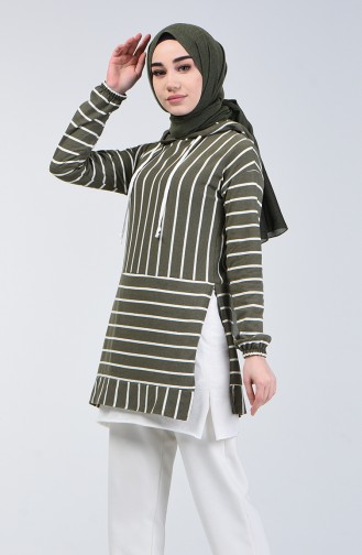 Striped Tunic 2310-03 Khaki 2310-03