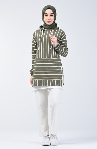 Striped Tunic 2310-03 Khaki 2310-03