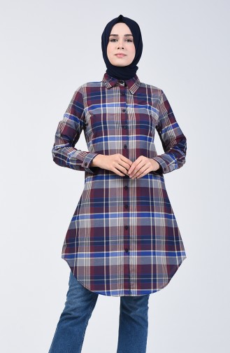 Kareli Tunik 6444-04 Bordo