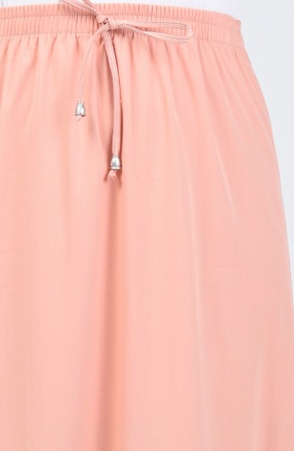 Elastic Waist Skirt Salmon 1426ETK-01