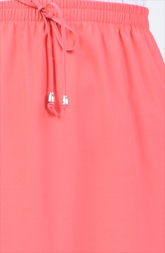 Beli Lastikli Etek 1429ETK-01 Nar Çiçeği