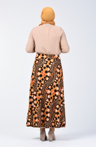 Decorated Skirt 1057-01 Mustard 1057-01