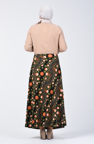 Decorated Skirt 1057-03 Green 1057-03