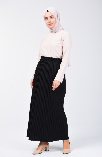 Pleated Skirt 0006-08 Black 0006-08