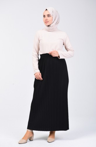 Pleated Skirt 0006-08 Black 0006-08