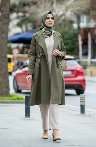 Trench Coat 1408-01 Khaki 1408-01