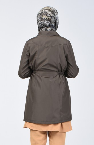 Khaki Trench Coats Models 1409-02