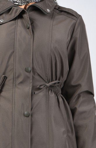 Khaki Trench Coats Models 1409-02