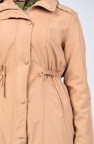 Trench Coat à Fermeture 1409-05 Caramel 1409-05