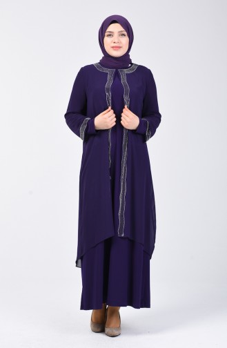 Habillé Hijab Pourpre 3152-03