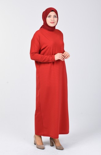 Bat Sleeve Dress Bordeaux 7998-02