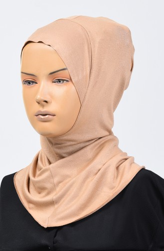 Gekämmter Hijab Bonnet 13142-21 Tabak 13142-21