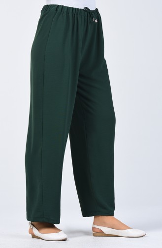 Aerobin Fabric Elastic Waist Trouser 0054-10 Jade Green 0054-10