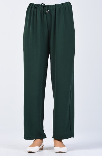 Aerobin Fabric Elastic Waist Trouser 0054-10 Jade Green 0054-10