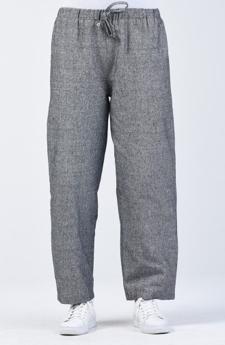 Elastic Flared Trousers 0117-01 Grey 0117-01