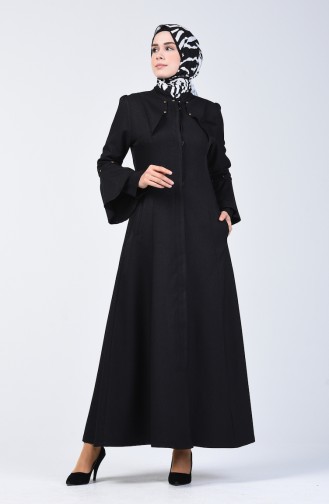 Hijab Mantel 1272-01 Schwarz 1272-01