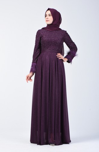 Pearly Evening Dress 3062-01 Purple 3062-01