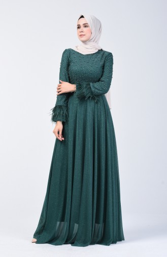 Pearly Evening Dress 3062-02 Jade Green 3062-02