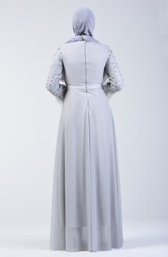 Pearly Evening Dress 3062-05 Grey 3062-05