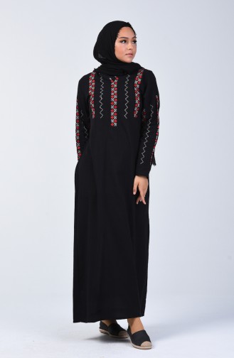 Black İslamitische Jurk 3030-01