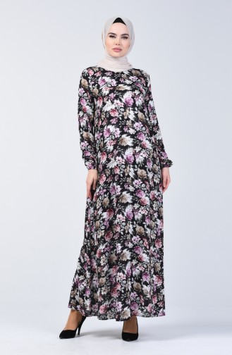 Black İslamitische Jurk 0071-03