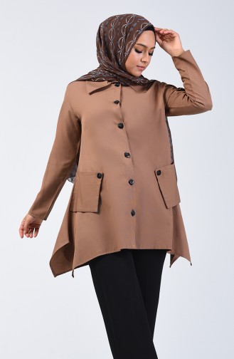 Süs Cepli Tunik 3135-05 Camel