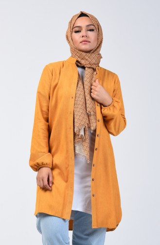 Elastic Corded Tunic 0270-03 Mustard 0270-03