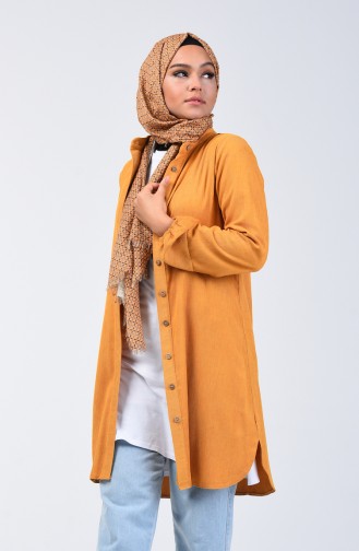 Kolu Lastikli Fitilli Tunik 0270-03 Hardal 0270-03