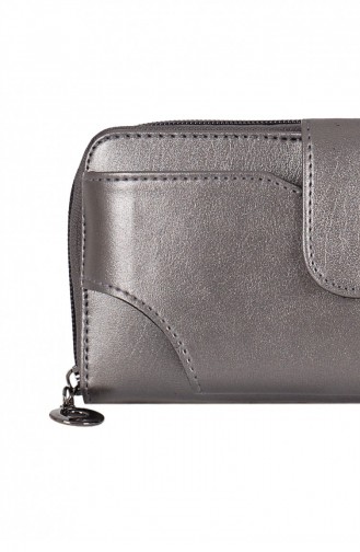 Biggi 0983 Silber Geldtasche mit Telefonklammer 1009831811034