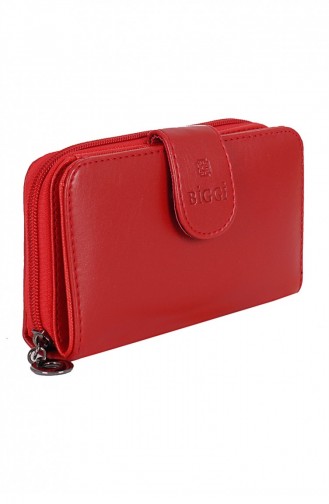 Biggi 0984 Portefeuille Moyen Rouge 1009841060334