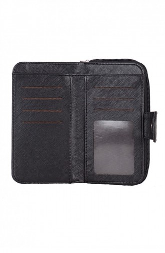 Biggi 0986 Schwarz Geldtasche mit Reissverschluss 1009861031134